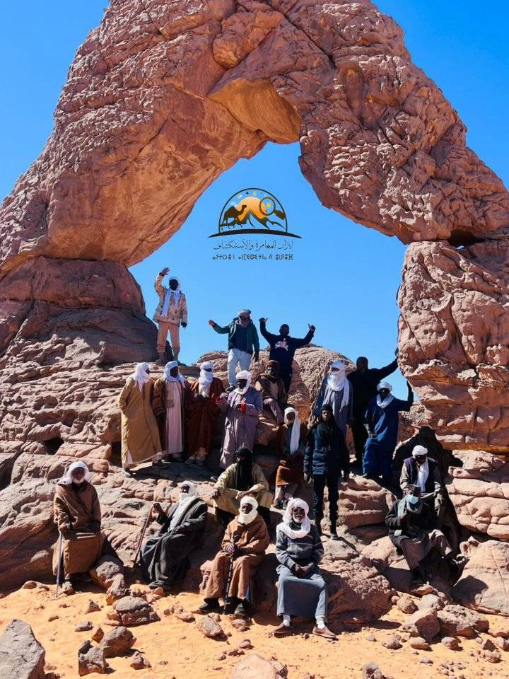 فريق ايتران للمغامرات و الاستكشاف بالتعاون مع مكتب مركز المعلومات غات ينظمان رحلة سياحية استكشافية لموقع تنسو السياحي.